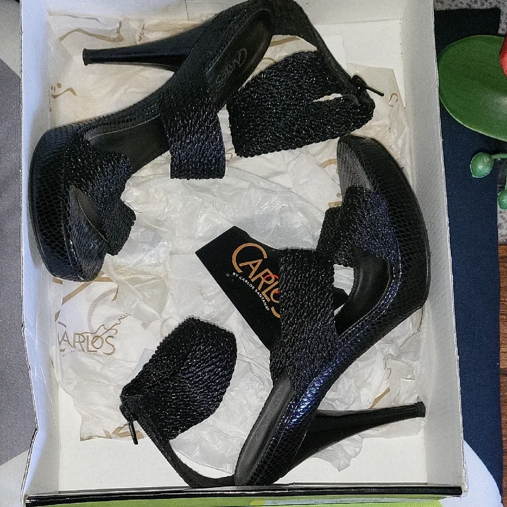 Carlos by Carlos Santana Black Heels with Elegant Design - Picture 10 of 10